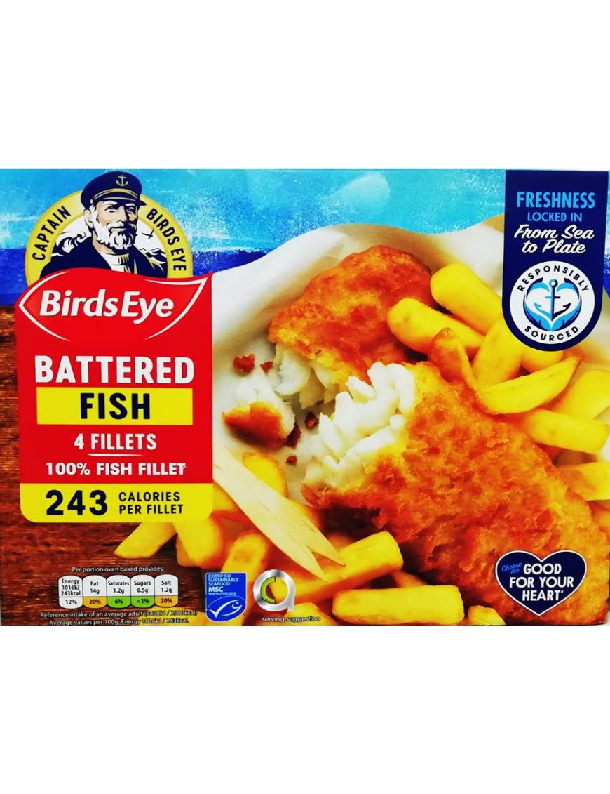 BIRDS EYE FISH FILLETS BATTER 4PK