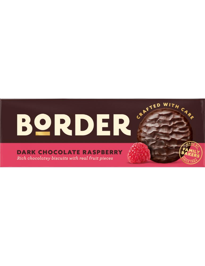 BORDER BISCUITS DARK CHOCOLATE & RASPBERRY