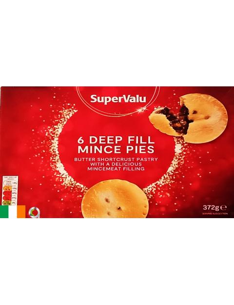 SuperValu Deep Fill Mince Pies 6 Pack (372 g)