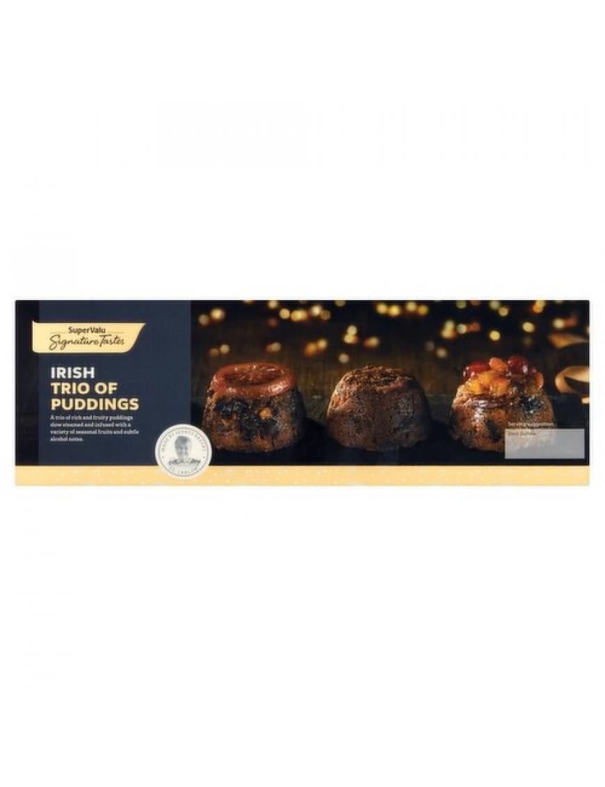 SIGNATURE FESTIVE XMAS PUDD 3 PK