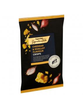 SIGNATURE CHEDDAR CHEDDAR & SHALLOT CRISPS