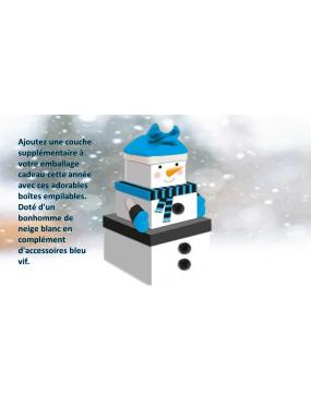 XMAS, STACKABLE LARGE BOXES SNOWMAN