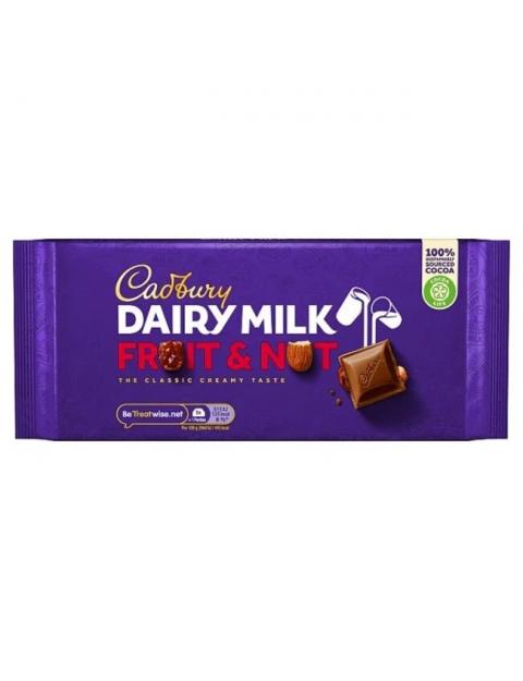 CADBURY DAIRY MILK FRUIT & NUT 