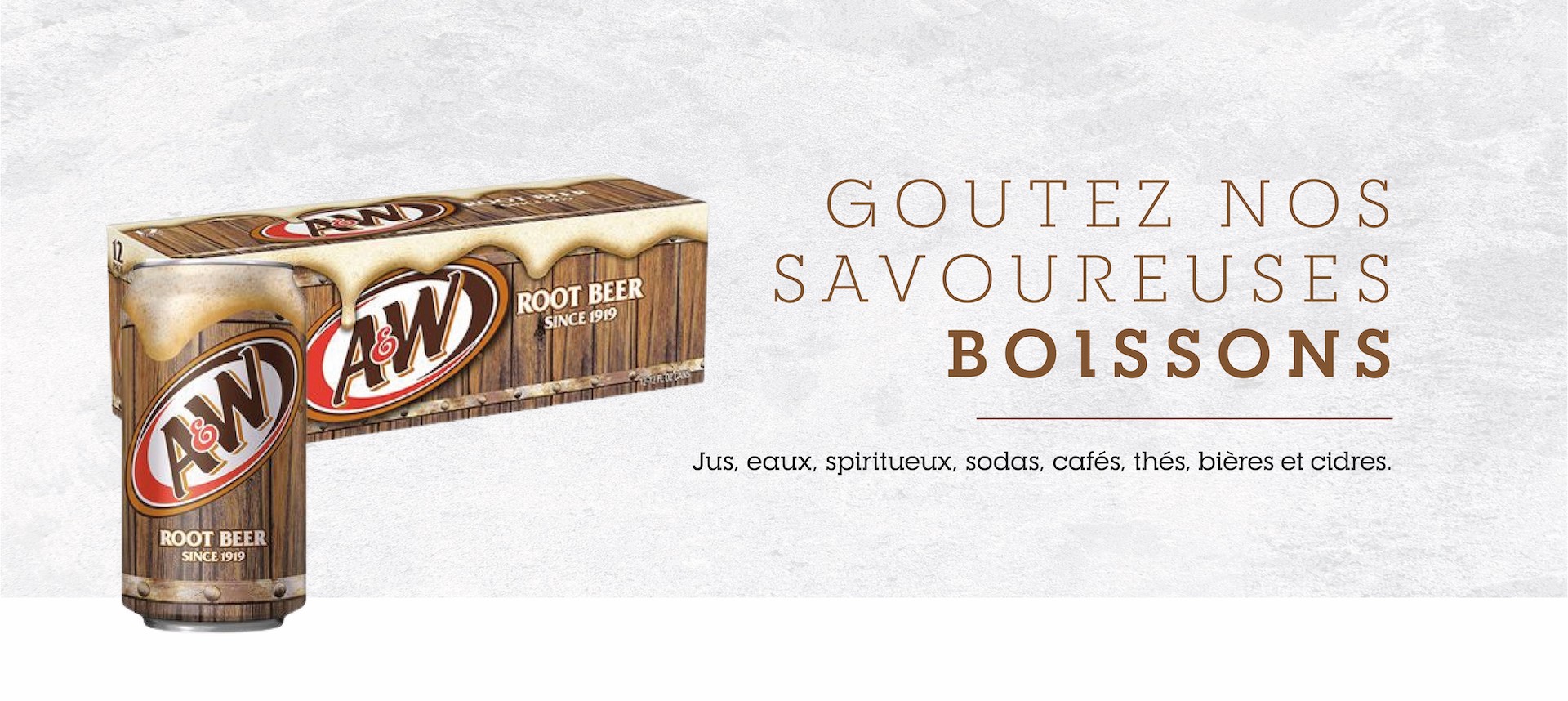 Goûtez nos savoureuses boissons du monde.